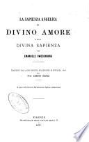 La sapienza angelica sul divino amore e sulla divina sapienza