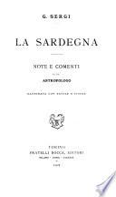 La Sardegna, note e comenti di un antropologo