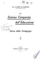 La scienza comparata dell'educazione