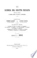 La scienza del diritto privato