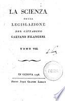 La scienza della legislazione del cittadino Gaetano Filangieri. Tomo 1. [-8.]