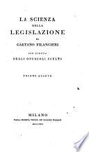 La scienza della legislazione
