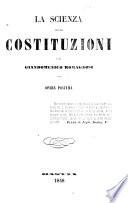 La Scienza delle Costituzioni