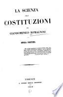 La scienza delle costituzioni