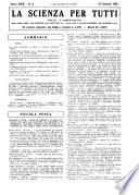 La scienza per tutti giornale popolare illustrato