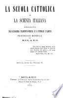 La Scuola cattolica e la scienza italiana