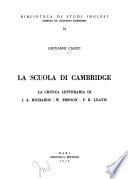 La scuola di Cambridge