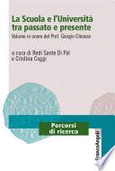 La Scuola e l'Università tra passato e presente