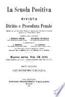 La scuola positiva rivista di diritto e procedura penale