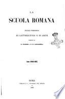 La scuola romana foglio periodico di letteratura e di arte