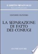 La separazione di fatto dei coniugi