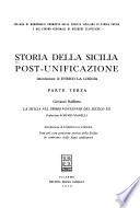 La Sicilia nel primo ventennio del secolo XX.