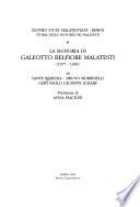 La signoria di Galeotto Belfiore Malatesti (1377-1400)