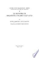 La Signoria di Malatesta Ungaro, 1327-1372