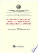 La società a responsabilità limitata in Italia e in Spagna. Due ordinamenti a confronto