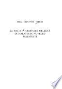 La società cesenate nell'età di Malatesta Novello Malatesti