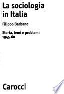 La sociologia in Italia
