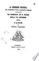 La spedizione pontificia pel trasporto degli alabastri egiziani a riedificare la Basilica di S. Paolo sulla Via Ostiense