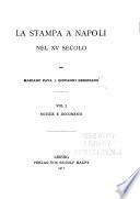 La stampa a Napoli nel XV secolo: Notizie e documenti