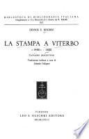 La stampa a Viterbo, 1488-1800