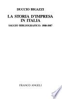 La storia d'impresa in Italia