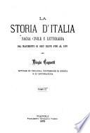 La storia d'Italia sacra civile e letteraria dal nascimento di Gesù Cristo fino al 1870