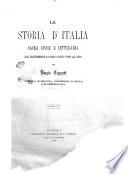La storia d'Italia sacra civile e letteraria dal nascimento di Gesù Cristo fino al 1870 per Biagio Cognetti