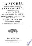 La storia dell'antico, e nuovo testamento