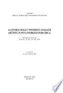 La storia delle università italiane