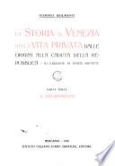 La Storia di Venesia nella vita privata, 1