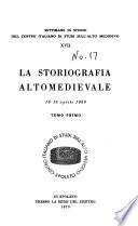 La storiografia altomedievale