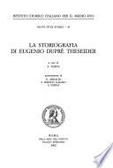 La storiografia di Eugenio Duprè Theseider