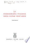 La storiografia italiana negli ultimi vent'anni