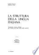 La struttura della lingua italiana