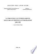 La struttura e il funzionamento degli organi preposti all'emigrazione