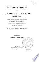 La tavola ritonda o l'istoria di Tristano