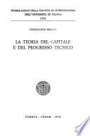 La teoria del capitale e del progresso tecnico