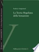 La teoria hegeliana della sensazione