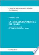 La teoria personalistica del conto. Aspetti evolutivi ed approfondimenti critici