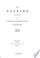 La Teseide Poema di Teresa Bandettini Landucci 