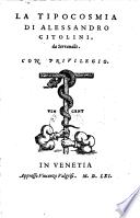 La tipocosmia. - Venetia, Vincenzo Valgrisi 1561