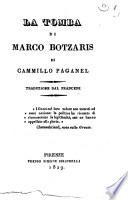 La tomba di Marco Botzaris di Camillo Paganel. Traduzione dal francese