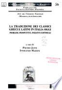 La Traduzione dei classici greci e latini in Italia oggi
