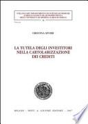 La tutela degli investitori nella cartolarizzazione dei crediti