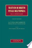 La tutela dell'ambiente. Profili penali e sanzionatori