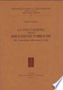 La valutazione delle biblioteche pubbliche