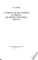 La vendita dei beni nazionali in Piemonte nel periodo napoleonico, 1800-1814