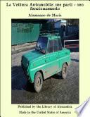 La Vettura Automobile: sue parti - suo funzionamento