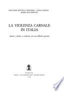La violenza carnale in Italia