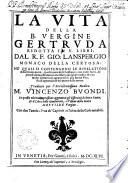 La vita della B. Vergine Gertruda